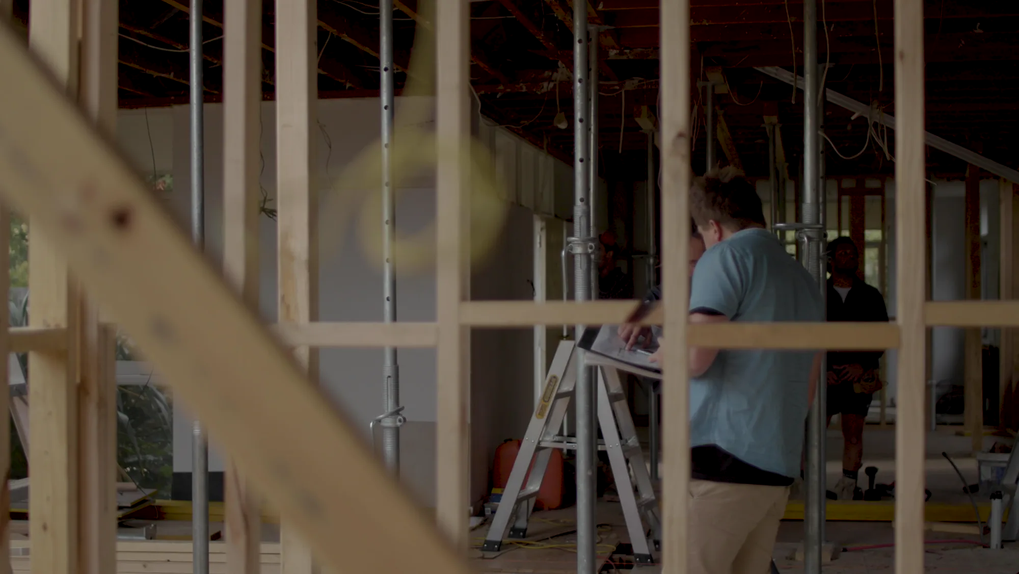 Timber framing of a home addition